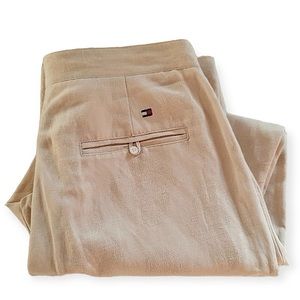 TOMMY HILFIGER VINTAGE GOLF SILK/LINEN BLEND OLD MONEY CASUAL PREPPY PANT SIZE 4